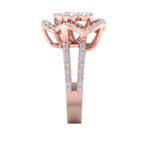 Load image into Gallery viewer, Elegant Diamond ring in rose gold with white diamonds of 0.89 ct in weight
