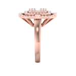 Load image into Gallery viewer, Grande square diamond ring in white gold with white diamonds of 1.36 ct in weight