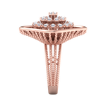 Load image into Gallery viewer, Statement ring in yellow gold with white diamonds of 0.98 ct in weight