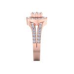 Load image into Gallery viewer, Engagement ring in rose gold with white diamonds of 0.77 ct in weight