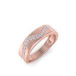 Load image into Gallery viewer, Beautiful Ring in rose gold with white diamonds of 0.22 ct in weight