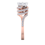 Load image into Gallery viewer, Beautiful Diamond ring in rose gold with white diamonds of 2.04 ct in weight