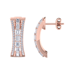 Load image into Gallery viewer, Diamond earrings in yellow gold with white diamonds of 1.13 ct in weight