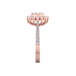 Load image into Gallery viewer, Beautiful ring in rose gold with white diamonds of 0.74 ct in weight