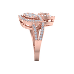 Load image into Gallery viewer, Diamond ring in rose gold with white diamonds of 0.74 ct in weight