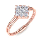 Load image into Gallery viewer, Beautiful Ring in rose gold with white diamonds of 0.26 ct in weight