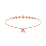 Load image into Gallery viewer, Diamond bolo bracelet in rose gold with white diamonds of 0.86 ct in weight