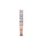 Load image into Gallery viewer, Classic Wedding band in rose gold with white diamonds of 0.96 ct in weight