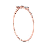 Load image into Gallery viewer, Cuff bracelet in rose gold with white diamonds of 0.53 ct in weight