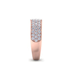 Load image into Gallery viewer, Classic Wedding band in rose gold with white diamonds of 0.83 ct in weight