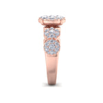 Load image into Gallery viewer, Bridal ring in white gold with white diamonds of 2.29 ct in weight