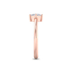 Load image into Gallery viewer, Petite Diamond ring in rose gold with white diamonds of 0.25 ct in weight