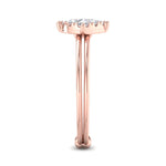 Load image into Gallery viewer, Beautiful Ring in rose gold with white diamonds of 0.26 ct in weight