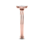 Load image into Gallery viewer, Beautiful Ring in rose gold with white diamonds of 0.13 ct in weight