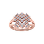 Load image into Gallery viewer, Elegant ring in rose gold with white diamonds of 0.48 ct in weight