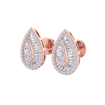 Load image into Gallery viewer, Pear shaped earrings in white gold with white diamonds of 0.79 ct in weight