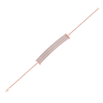 Load image into Gallery viewer, Bar diamond bracelet in rose gold with white diamonds of 0.93 ct in weight