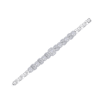 Load image into Gallery viewer, Statement bracelet in yellow gold with white diamonds of 3.09 ct in weight