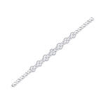 Load image into Gallery viewer, Statement bracelet in white gold with white diamonds of 1.77 ct in weight