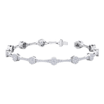 Load image into Gallery viewer, Bracelet in rose gold with white diamonds of 2.31 ct in weight