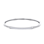 Load image into Gallery viewer, Classic bracelet in yellow gold with white diamonds of 2.40 ct in weight