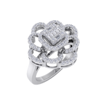 Load image into Gallery viewer, Diamond ring in white gold with white diamonds of 0.53 ct in weight