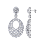 Load image into Gallery viewer, Classic earrings in yellow gold with white diamonds of 5.40 ct in weight