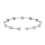 Load image into Gallery viewer, Bracelet in white gold with white diamonds of 2.31 ct in weight
