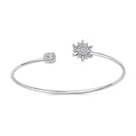Load image into Gallery viewer, Cuff bracelet in rose gold with white diamonds of 0.62 ct in weight