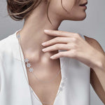 Load image into Gallery viewer, Pretty Multi-strand necklace in yellow gold with white diamonds of 1.67 ct in weight