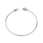 Load image into Gallery viewer, Cuff bracelet in rose gold with white diamonds of 0.48 ct in weight