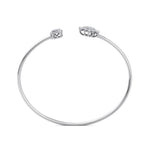 Load image into Gallery viewer, Cuff bracelet in rose gold with white diamonds of 0.62 ct in weight