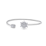 Load image into Gallery viewer, Cuff bracelet in rose gold with white diamonds of 0.62 ct in weight