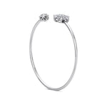 Load image into Gallery viewer, Cuff bracelet in rose gold with white diamonds of 0.62 ct in weight