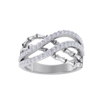 Load image into Gallery viewer, Beautiful ring in rose gold with white diamonds of 0.50 ct in weight