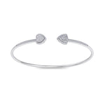 Load image into Gallery viewer, Cuff bracelet in rose gold with white diamonds of 0.56 ct in weight