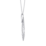 Load image into Gallery viewer, Waterfall pendant in rose gold with white diamonds of 1.72 ct in weight