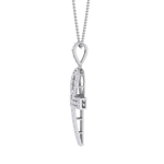 Load image into Gallery viewer, Ankh pendant in yellow gold with white diamonds of 1.77 ct in weight