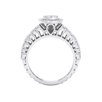 Load image into Gallery viewer, Halo Engagement ring in rose gold with white diamonds of 1.19 ct in weight