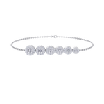 Load image into Gallery viewer, Stylish bracelet in white gold with white diamonds of 0.72 ct in weight