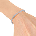 Load image into Gallery viewer, Diamond bracelet in rose gold with white diamonds of 2.28 ct in weight