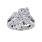 Load image into Gallery viewer, Beautiful ring in white gold with white diamonds of 0.95 ct in weight