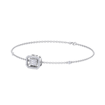 Load image into Gallery viewer, Square bracelet in white gold with white diamonds of 0.34 ct in weight