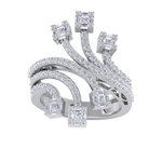 Load image into Gallery viewer, Beautiful ring in white gold with white diamonds of 1.28 ct in weight