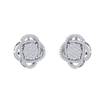 Load image into Gallery viewer, 3 in 1 earrings in yellow gold with white diamonds of 1.01 ct in weight