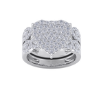 Load image into Gallery viewer, Heart shaped Diamond ring in rose gold with white diamonds of 1.46 ct in weight