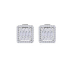 Load image into Gallery viewer, Beautiful Earrings in rose gold with white diamonds of 0.65 ct in weight