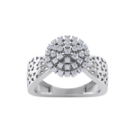 Load image into Gallery viewer, Diamond ring in white gold with white diamonds of 0.33 ct in weight