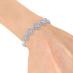 Load image into Gallery viewer, Diamond bangle in rose gold with white diamonds of 2.78 ct in weight