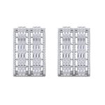 Load image into Gallery viewer, Beautiful Stud Earrings in white gold with white diamonds of 2.89 in weight